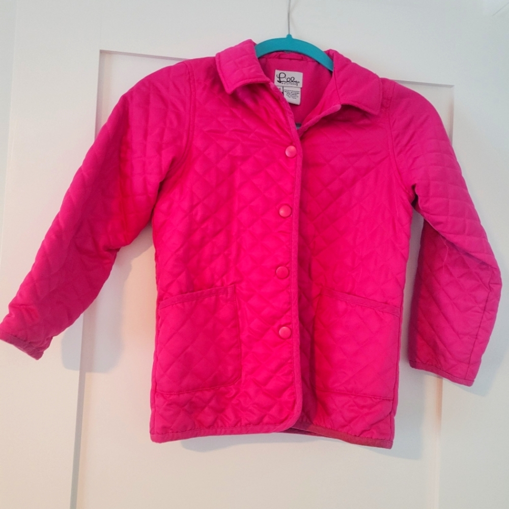 Lilly pulitzer pink childs coat